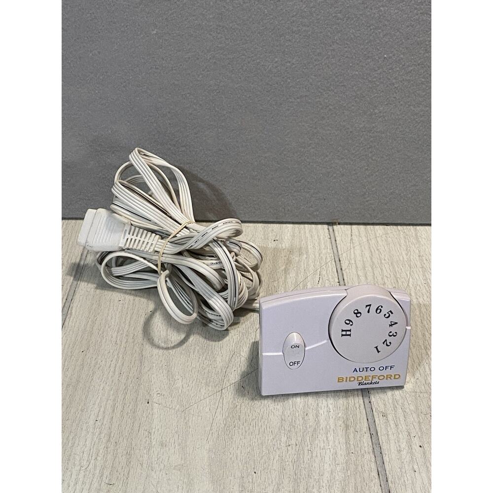 Biddeford TC11BA Auto Off Heated Electric Blanket Control Power 4 Prong White